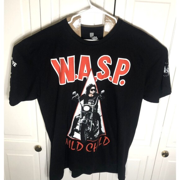 W.A.S.P. 2022 World Tour T-Shirt "Wild Child" 40 Years Live Black XXL - Picture 2 of 8